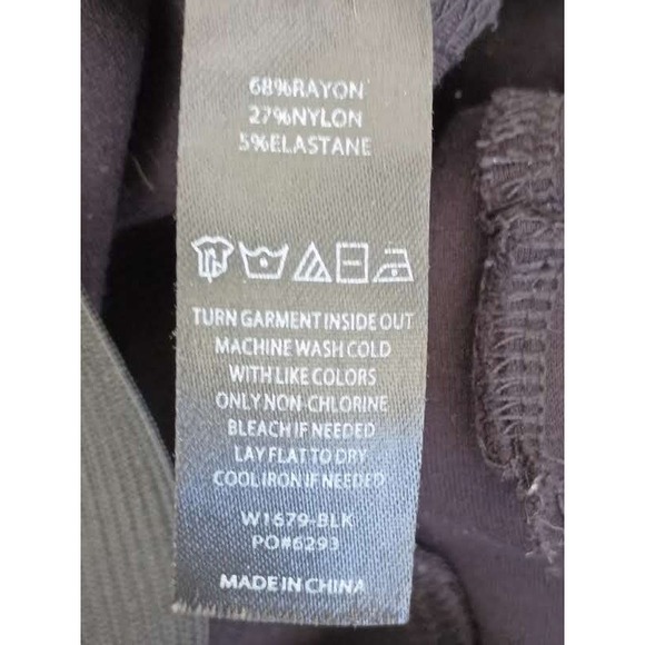 Betabrand Dress Pant Yoga Pants Black Wide Leg 29" Inseam Womens S NWOT - Picture 9 of 12